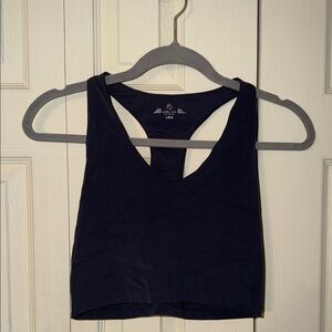 Aerie Black V-Neck Crop Top